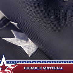 USA Pleated Fan Flag Star 1.5x1.5FT Center Quarter Circle Embroidered Polyester