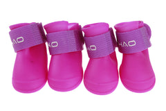 Dog Rain Shoes for Small Breeds - Waterproof Rubber Booties