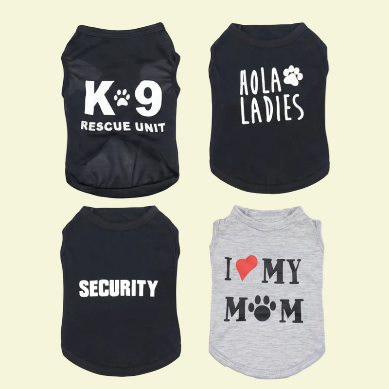 RuffStuff™ 4-Pack Extra-Small Pet T-Shirts