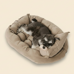 SnugglePaws™ Folding Nest Sofa Pet Bed – Cozy Convertible Comfort for Cats & Small Pets