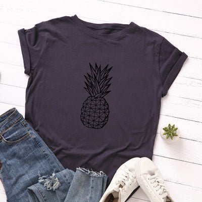 Women's Pineapple Print Cotton Short Sleeve T-Shirt - Trusted Best Sellers™. All Rights Reserved. Trusted Best Sellers LLC.