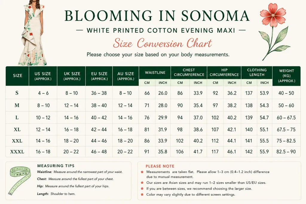 Blooming in Sonoma™ Asymmetrical Ruffle Botanical Column Gown - Trusted Best Sellers™