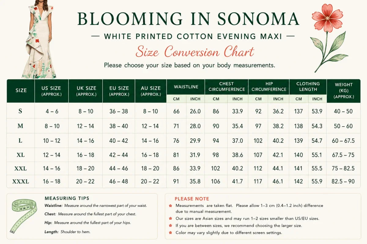 Blooming in Sonoma™ Asymmetrical Ruffle Botanical Column Gown - Trusted Best Sellers™
