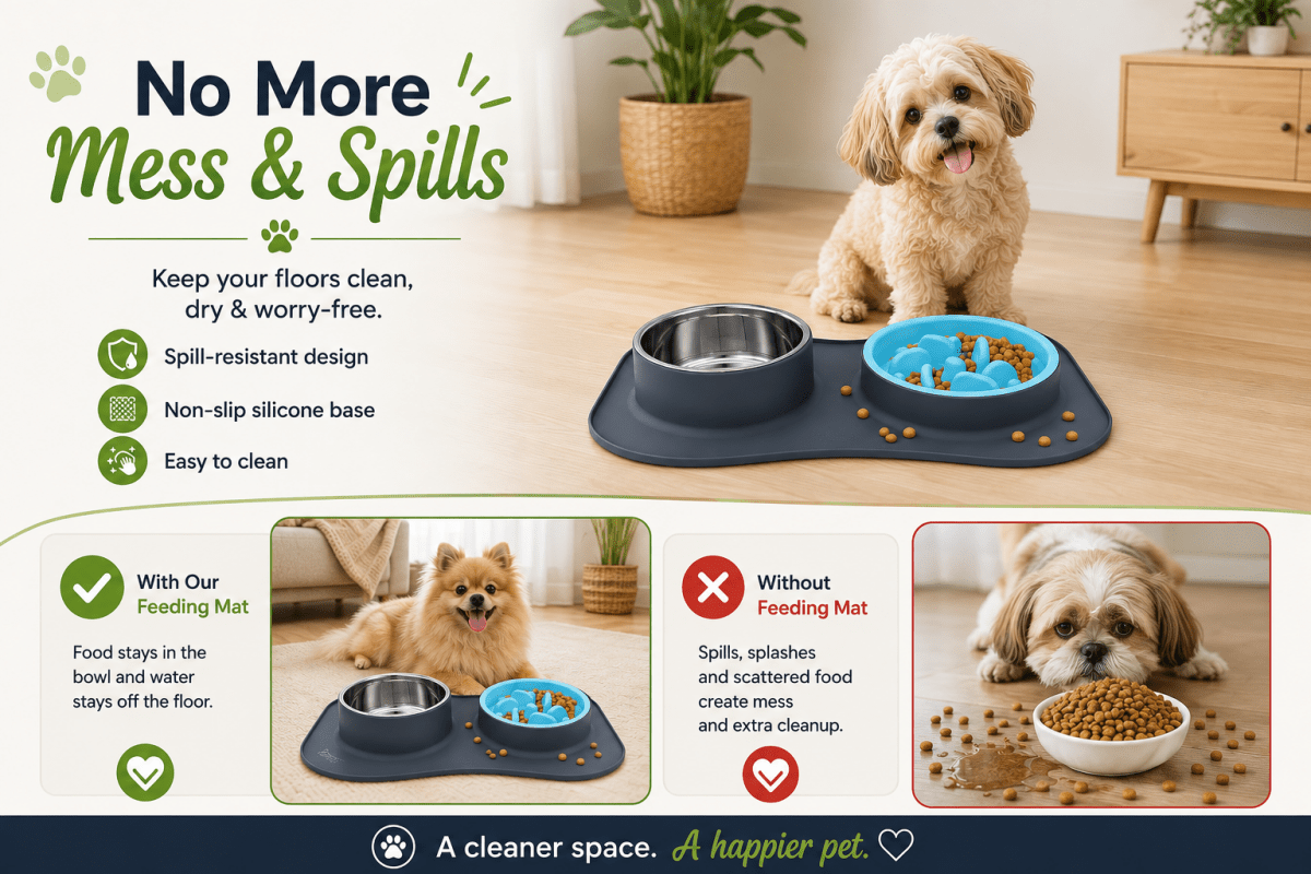 RuffStuff™ 3-in-1 Slow Feeder Pet Bowl Set with Non-Slip Mat & Stainless Steel Bowl - Trusted Best Sellers™. All Rights Reserved. Trusted Best Sellers LLC.