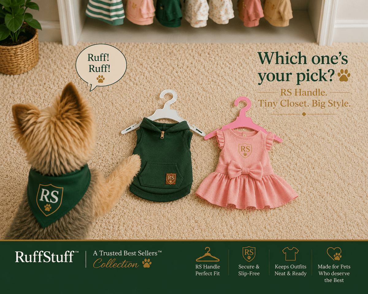 TBS Pet Clothing Hanger 12 Pack - Trusted Best Sellers™