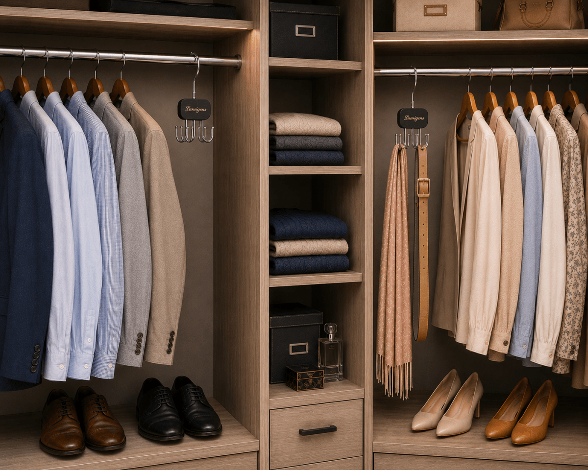 TBS Rotatable Small Item Closet Storage Hook - Trusted Best Sellers™