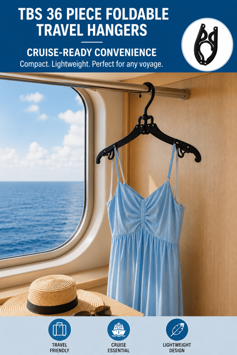 TBS 36-Piece Foldable Travel Hangers - Trusted Best Sellers™