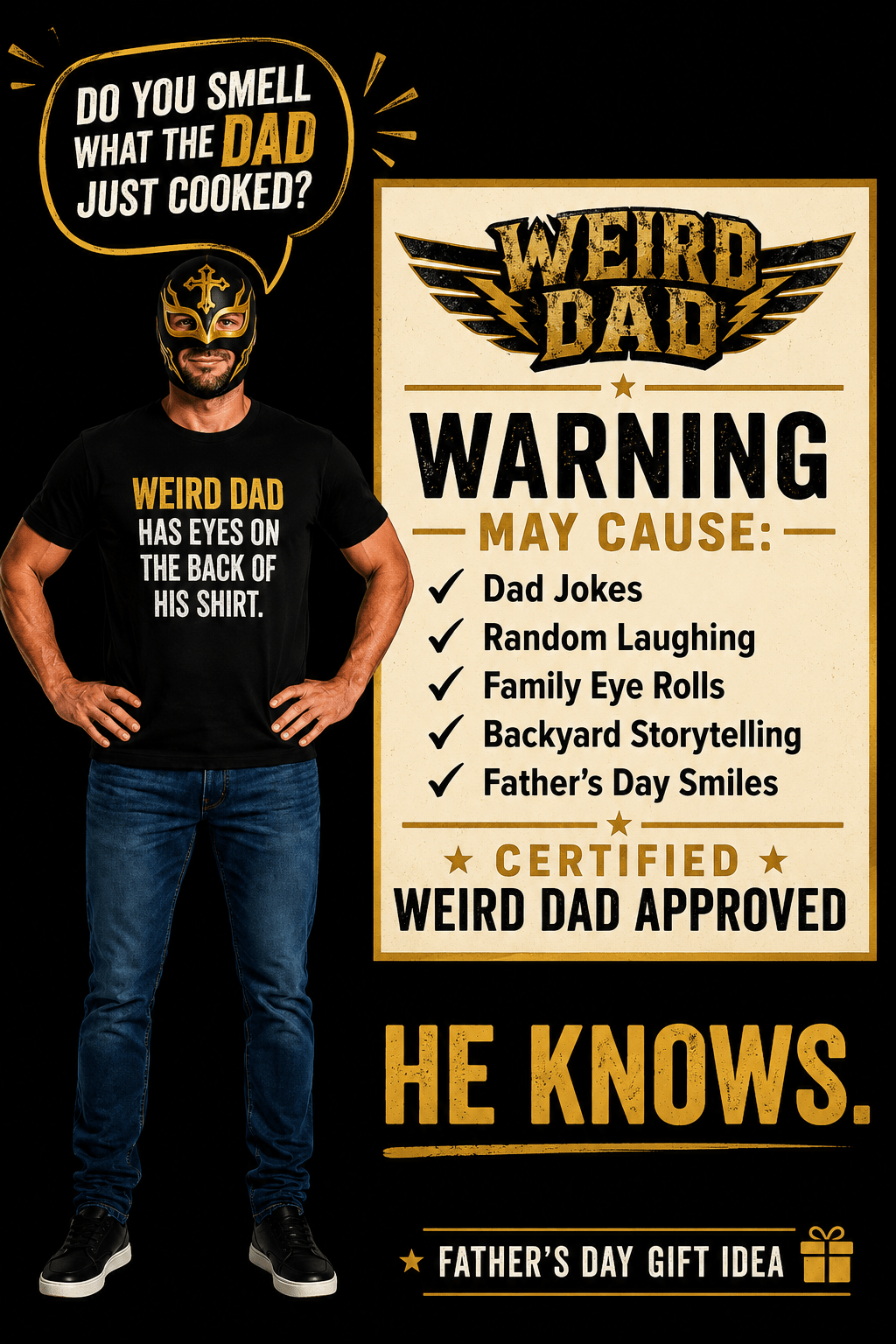 Weird Dad Father's Day Graphic Shirt | Funny Dad Joke Tee - Trusted Best Sellers™