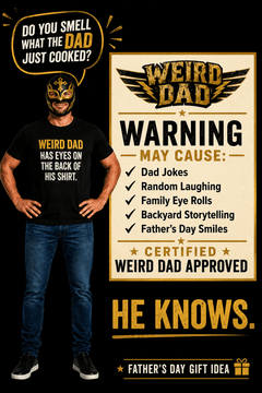 Weird Dad Father's Day Graphic Shirt | Funny Dad Joke Tee - Trusted Best Sellers™