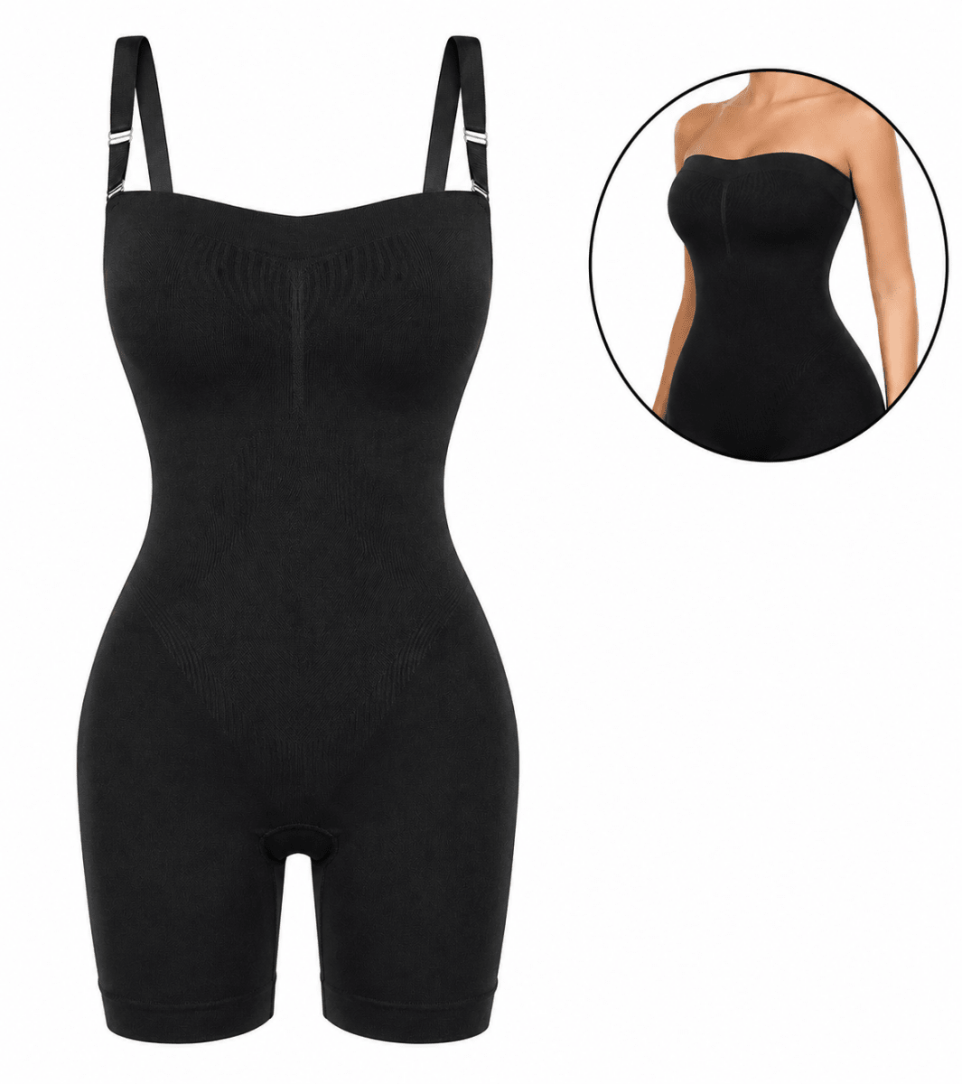 Seamless One-Piece Shapewear with Removable Straps - Trusted Best Sellers™. All Rights Reserved. Trusted Best Sellers LLC.