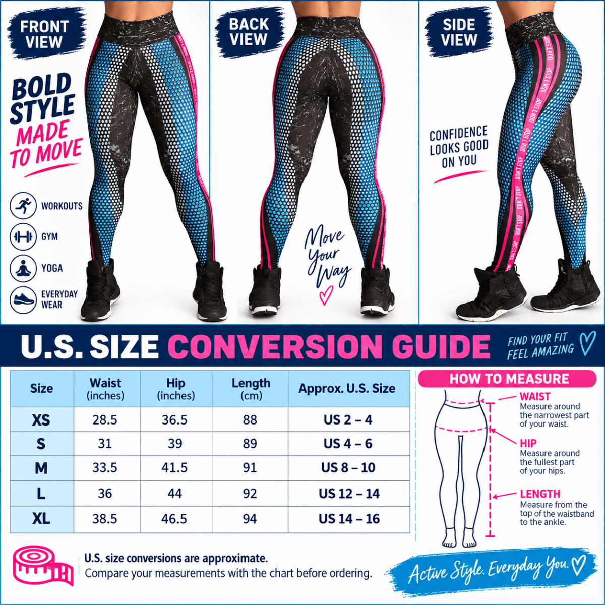 Lightweight Graphic Leggings - Bold Geographic Style - Trusted Best Sellers™. All Rights Reserved. Trusted Best Sellers LLC.