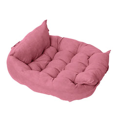 SnugglePaws™ Folding Nest Sofa Pet Bed – Cozy Convertible Comfort for Cats & Small Pets