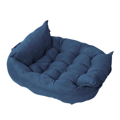 SnugglePaws™ Folding Nest Sofa Pet Bed – Cozy Convertible Comfort for Cats & Small Pets