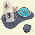 RuffStuff™ 3-in-1 Slow Feeder Dog Bowl Set with Non-Slip Mat &amp; Stainless Steel Bowl - Trusted Best Sellers™