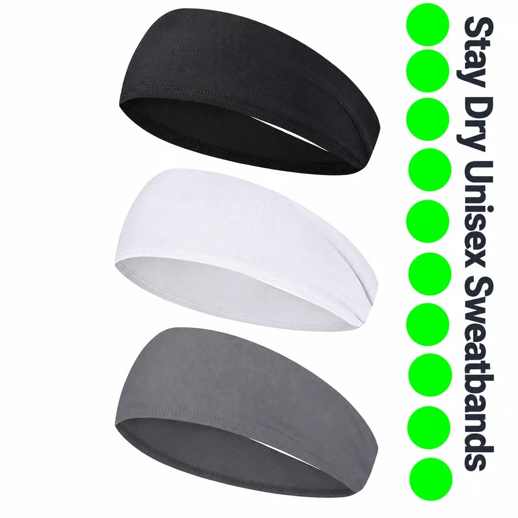 STAYDRY UNISEX SWEATBANDS - Set of 3 - Trusted Best Sellers™