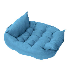 SnugglePaws™ Folding Nest Sofa Pet Bed – Cozy Convertible Comfort for Cats & Small Pets