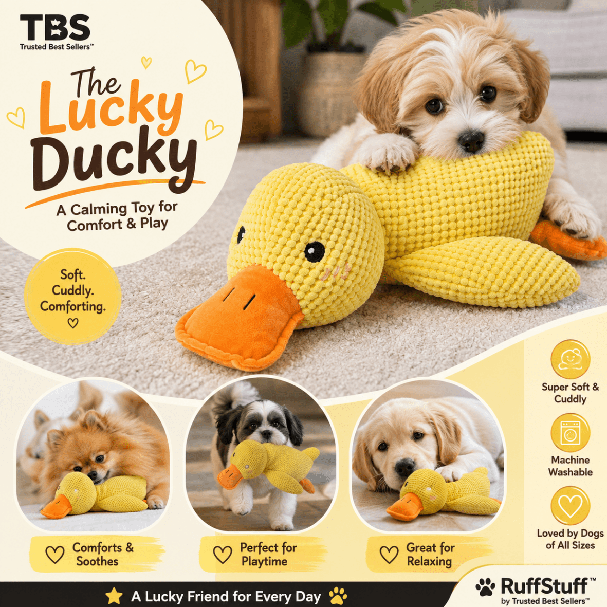 The Lucky Ducky – A Calming Toy for Comfort & Play - Trusted Best Sellers™. All Rights Reserved. Trusted Best Sellers LLC.
