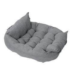 SnugglePaws™ Folding Nest Sofa Pet Bed – Cozy Convertible Comfort for Cats & Small Pets