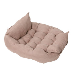 SnugglePaws™ Folding Nest Sofa Pet Bed – Cozy Convertible Comfort for Cats & Small Pets