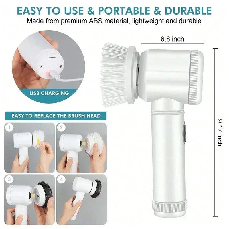 5-in-1 Electric Spin Brush - Power Scrubber - Trusted Best Sellers™. All Rights Reserved. Trusted Best Sellers LLC.