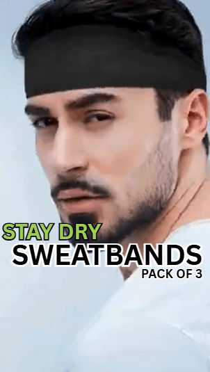 STAY DRY SWEATBANDS - Set of 3 - Trusted Best Sellers™