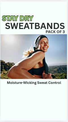 STAY DRY SWEATBANDS - Set of 3