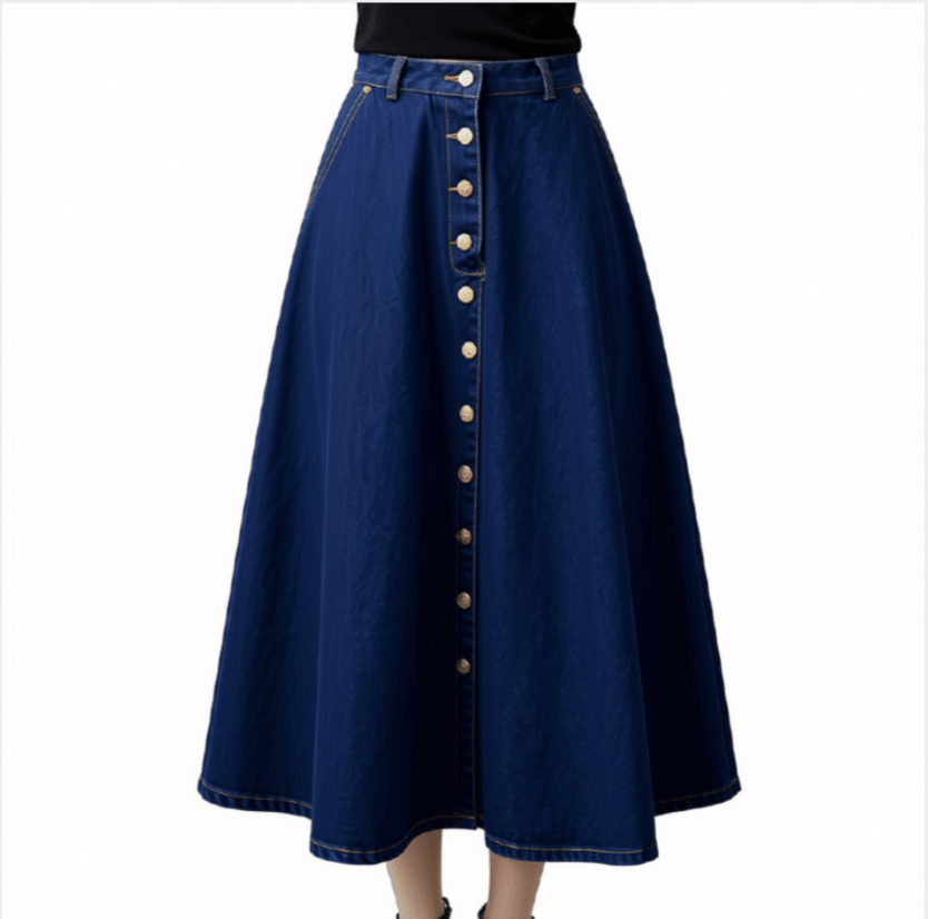 Classic A-Line Denim Skirt with Buttons - Trusted Best Sellers™. All Rights Reserved. Trusted Best Sellers LLC.