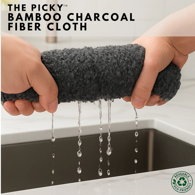 The Picky™ Bamboo Charcoal Fiber Cloth Bonus Pack - Ultra Absorbent! - Trusted Best Sellers™