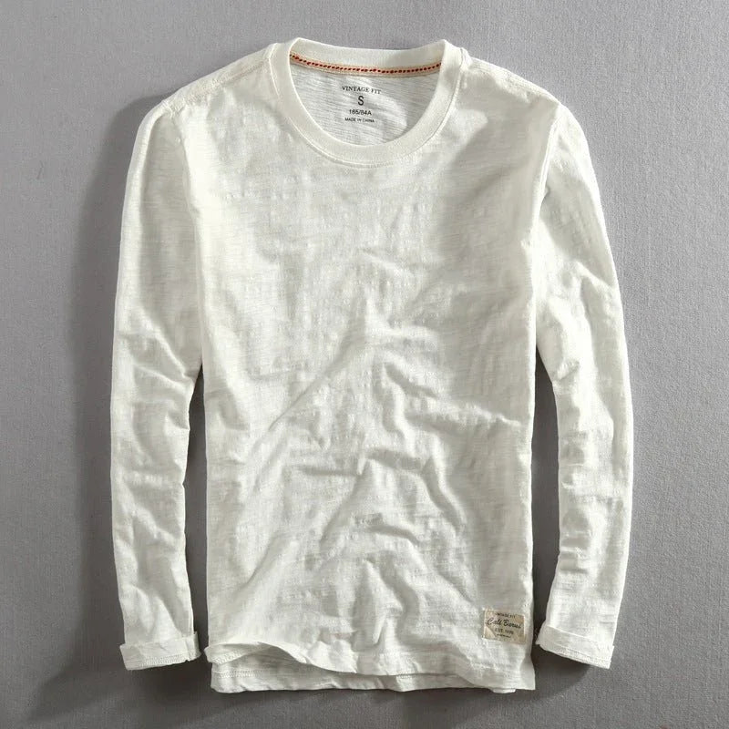 The Picky Men's Long Sleeve Bamboo Cotton Yoga T-Shirt - Trusted Best Sellers™
