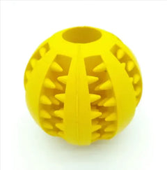 RuffStuff™ Slow Feeder Playtime Dog Ball – Non-Toxic Rubber Treat Dispensing Chew Toy