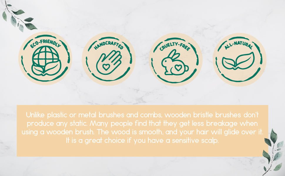 TBS Wooden Detangling Hair Brush - Trusted Best Sellers™
