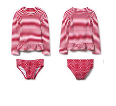 Girls' Two-Piece Pineapple Swimwear