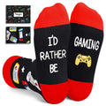 Kids Gamer Socks – "I'd Rather Be Gaming" Funny Socks for Boys - Trusted Best Sellers™