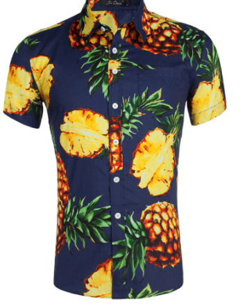 Printed Short Sleeve Beach Shirt with Pineapple Buttons - Trusted Best Sellers™. All Rights Reserved. Trusted Best Sellers LLC.