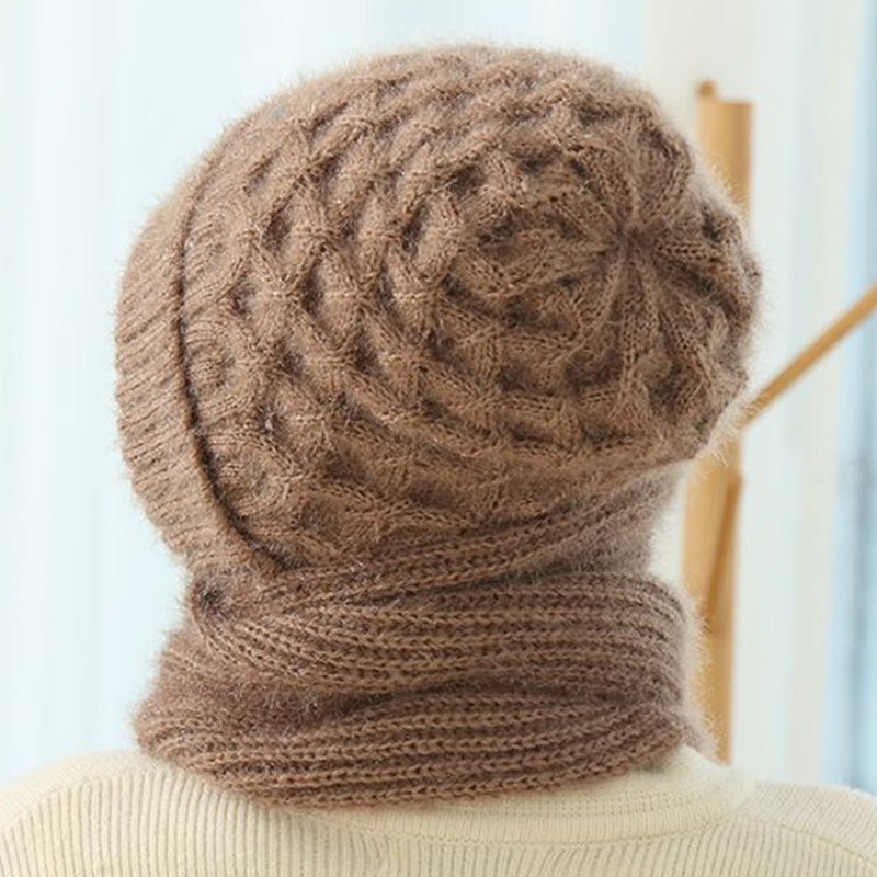 Women's Warm Winter Knitted Fleece-lined Scarf And Hat - Trusted Best Sellers™