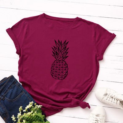 Women's Pineapple Print Cotton Short Sleeve T-Shirt - Trusted Best Sellers™. All Rights Reserved. Trusted Best Sellers LLC.