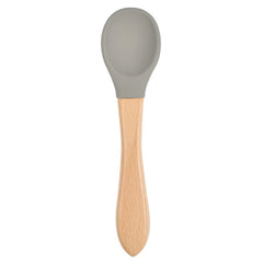 Soft Bite: Food-Safe Silicone Wide Grip Training Spoon for Infants and Toddlers