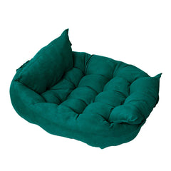 SnugglePaws™ Folding Nest Sofa Pet Bed – Cozy Convertible Comfort for Cats & Small Pets