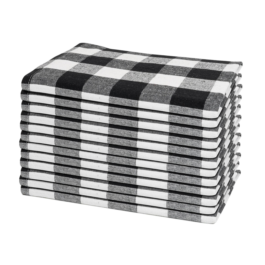 The Picky Fabric Dinner Napkins - Plaid Patterns - Organic Fabric Mart