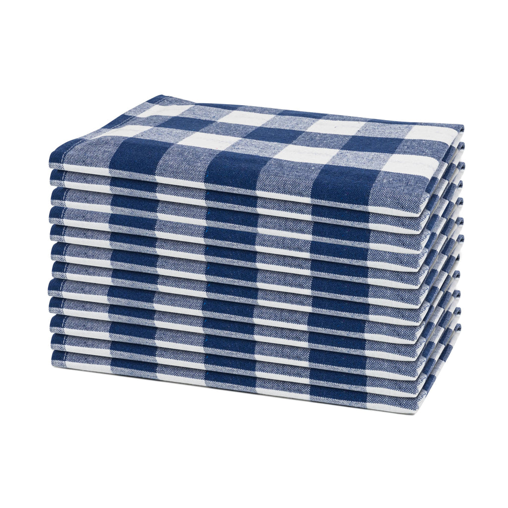 The Picky Fabric Dinner Napkins - Plaid Patterns - Organic Fabric Mart