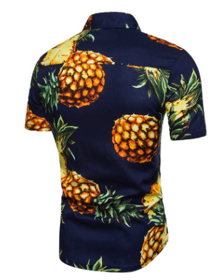 Printed Short Sleeve Beach Shirt with Pineapple Buttons - Trusted Best Sellers™. All Rights Reserved. Trusted Best Sellers LLC.