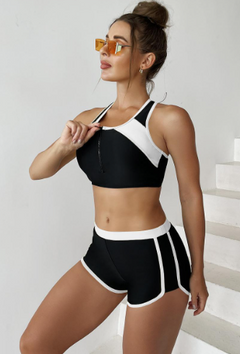 Color Bikini Split Swimsuit