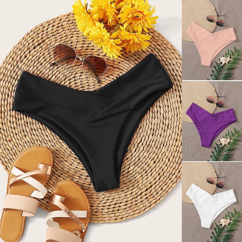 TBS Women's Solid Color Bikini Swim Bottoms - Trusted Best Sellers™