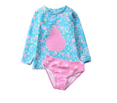 Girls' Two-Piece Pineapple Swimwear