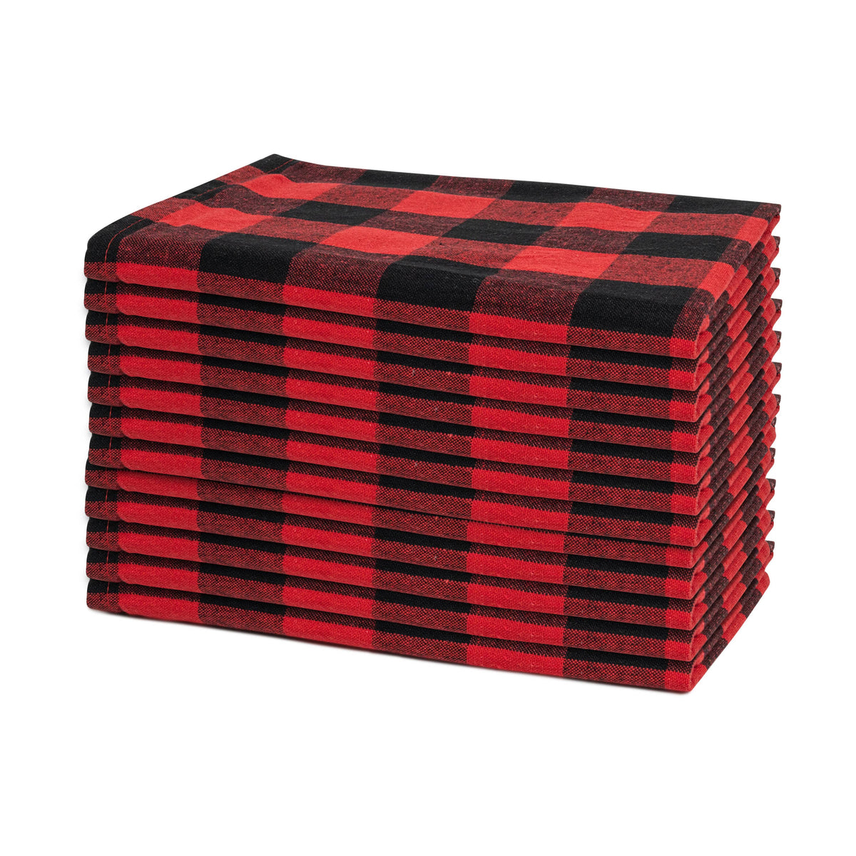 The Picky Fabric Dinner Napkins - Plaid Patterns - Organic Fabric Mart