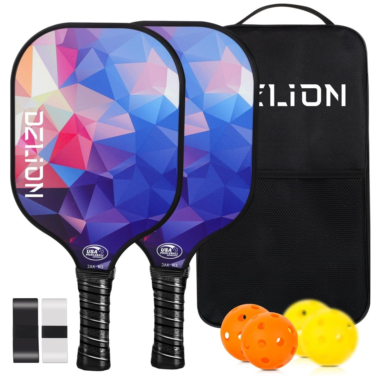 Fiberglass Pickleball Paddle Set of 2 – Lightweight Performance and Colorful Court Style - Trusted Best Sellers™