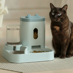 RuffStuff™ Assorted Color Automatic Pet Feeder & Water Dispenser – All-in-One Feeding Station