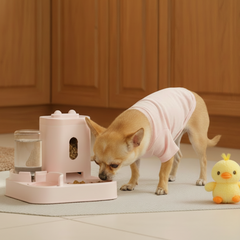 RuffStuff™ Assorted Color Automatic Pet Feeder & Water Dispenser – All-in-One Feeding Station