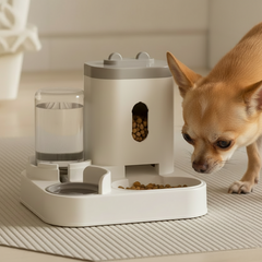 RuffStuff™ Assorted Color Automatic Pet Feeder & Water Dispenser – All-in-One Feeding Station