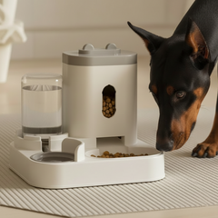 RuffStuff™ Assorted Color Automatic Pet Feeder & Water Dispenser – All-in-One Feeding Station